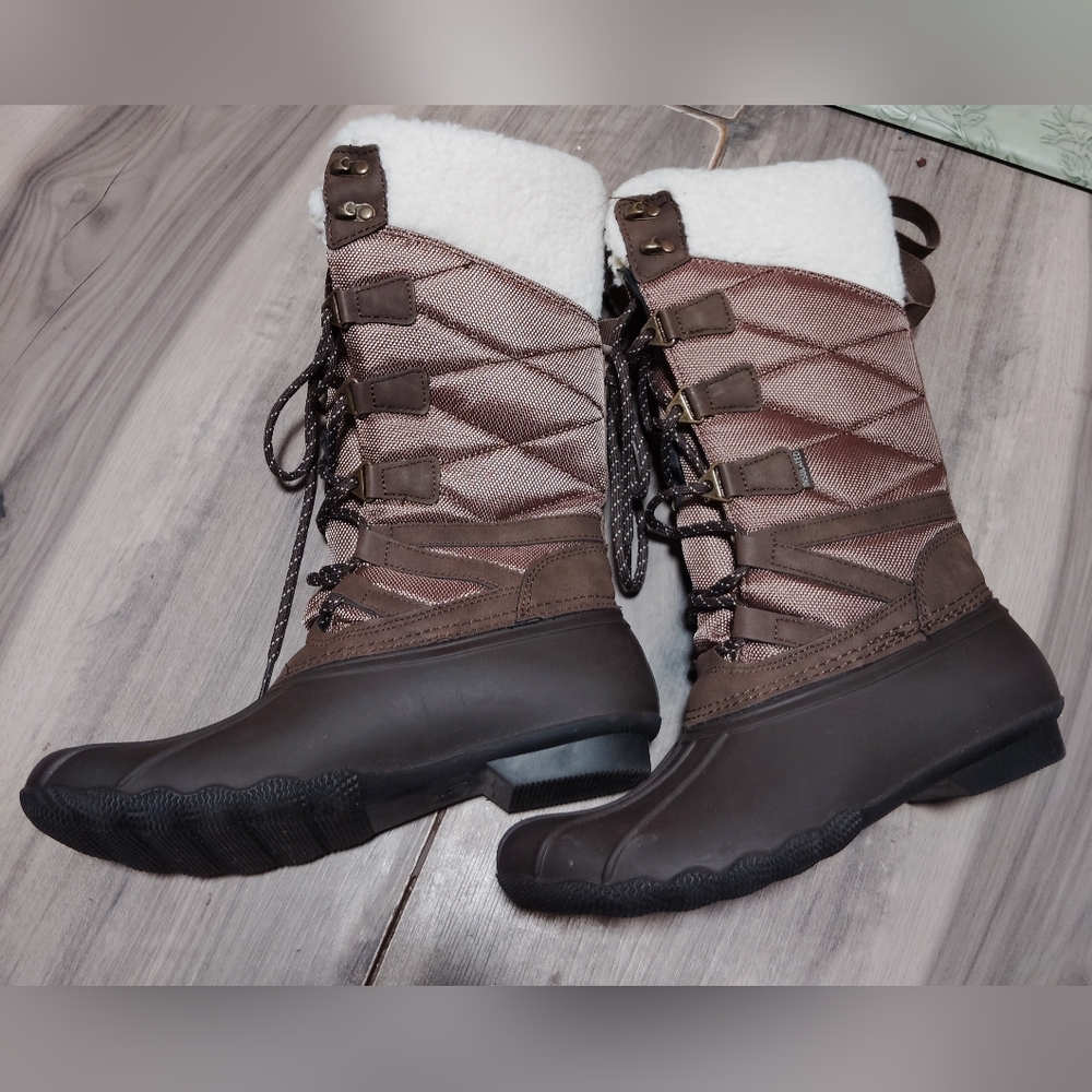 Lands end Expedition Insulated Tall Snow boots Sz-8 - Picture 5 of 7